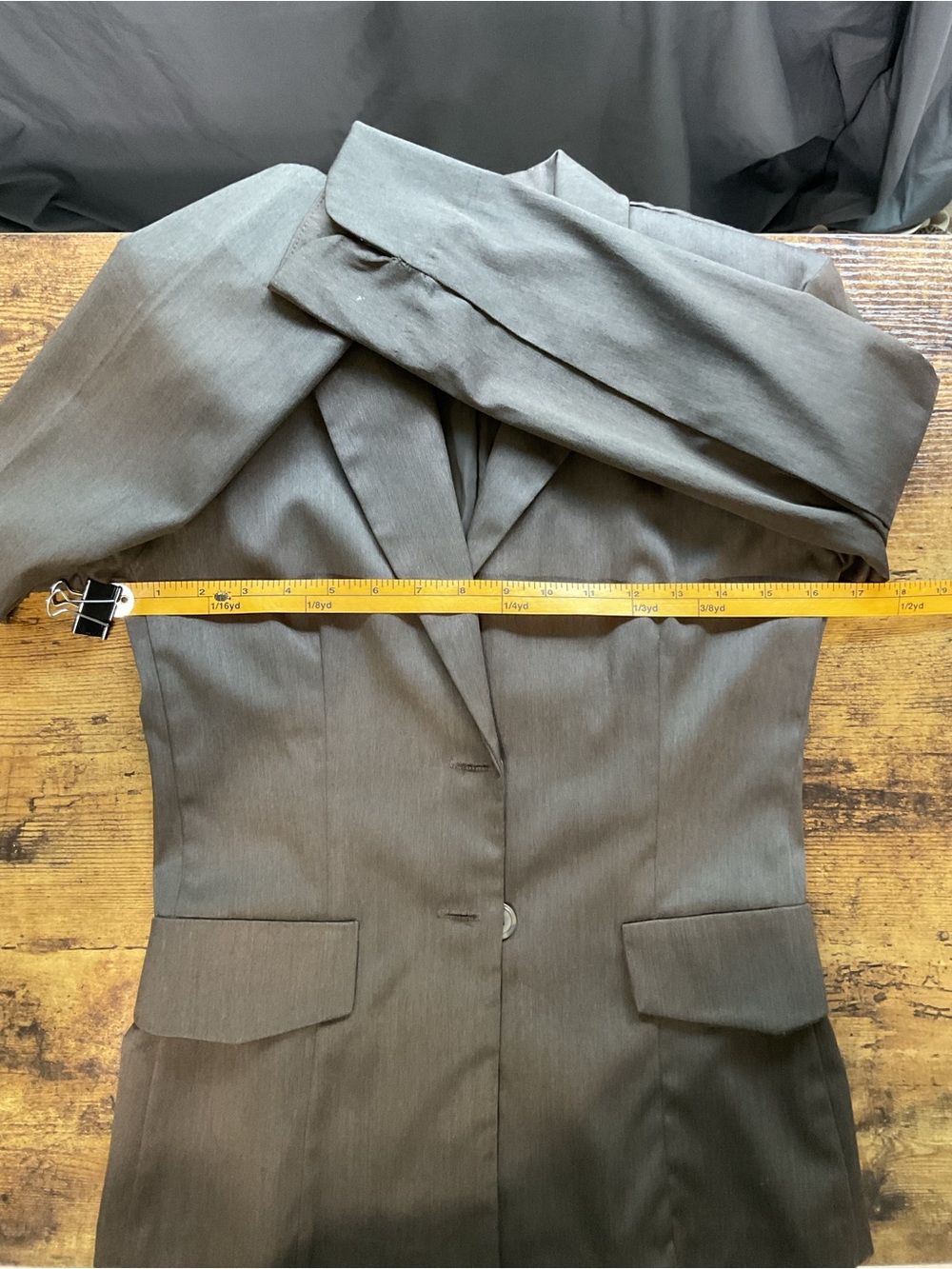 Vintage Charlotte Russe Brown Skirt Suit 2pc Set Made in USA Y2K Dark Academia M - Picture 10 of 11